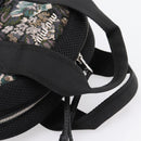 Miu Miu Backpack Canvas Black Silver Auth ka6007-9