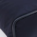 CELINE Hand Bag Nylon Navy Gold Auth ka6008-15