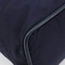 CELINE Hand Bag Nylon Navy Gold Auth ka6008-17