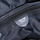 CELINE Hand Bag Nylon Navy Gold Auth ka6008-18