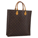 LOUIS VUITTON Monogram Sac Plat Hand Bag M51140 LV Auth ka6009-1
