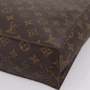 LOUIS VUITTON Monogram Sac Plat Hand Bag M51140 LV Auth ka6009-14