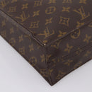 LOUIS VUITTON Monogram Sac Plat Hand Bag M51140 LV Auth ka6009-15