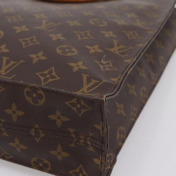 LOUIS VUITTON Monogram Sac Plat Hand Bag M51140 LV Auth ka6009