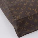 LOUIS VUITTON Monogram Sac Plat Hand Bag M51140 LV Auth ka6009-9