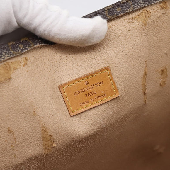 LOUIS VUITTON Monogram Sac Plat Hand Bag M51140 LV Auth ka6009