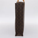 LOUIS VUITTON Monogram Sac Plat Hand Bag M51140 LV Auth ka6009-3