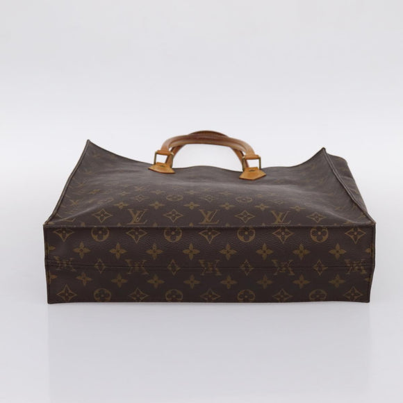 LOUIS VUITTON Monogram Sac Plat Hand Bag M51140 LV Auth ka6009