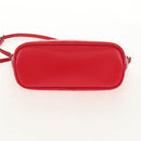 GUCCI GG Marmont Accessory Pouch Leather Red Gold 739166 Auth ka600V-10