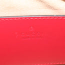 GUCCI GG Marmont Accessory Pouch Leather Red Gold 739166 Auth ka600V-17