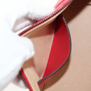 GUCCI GG Marmont Accessory Pouch Leather Red Gold 739166 Auth ka600V-21