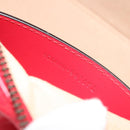 GUCCI GG Marmont Accessory Pouch Leather Red Gold 739166 Auth ka600V-22