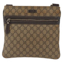 GUCCI GG Supreme Shoulder Bag PVC Beige Gold 295257 Auth ka601-2