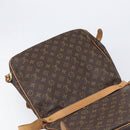 LOUIS VUITTON Monogram Saumur 35 Shoulder Bag M42254 LV Auth ka6011-21