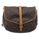 LOUIS VUITTON Monogram Saumur 35 Shoulder Bag M42254 LV Auth ka6011-13