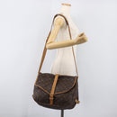 LOUIS VUITTON Monogram Saumur 35 Shoulder Bag M42254 LV Auth ka6011-33