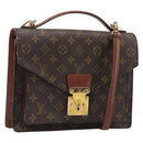 LOUIS VUITTON Monogram Monceau 28 Hand Bag M51185 LV Auth ka6012-1