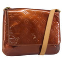 LOUIS VUITTON Monogram Vernis Thompson Street Bag Bronze M91124 LV Auth ka6016-1