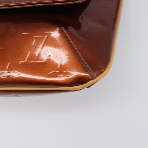 LOUIS VUITTON Monogram Vernis Thompson Street Bag Bronze M91124 LV Auth ka6016