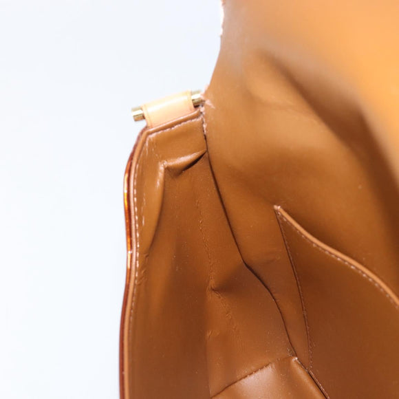 LOUIS VUITTON Monogram Vernis Thompson Street Bag Bronze M91124 LV Auth ka6016