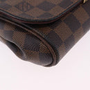 LOUIS VUITTON Damier Ebene Favorit PM Shoulder Bag 2way N41276 LV Auth ka6018V-9