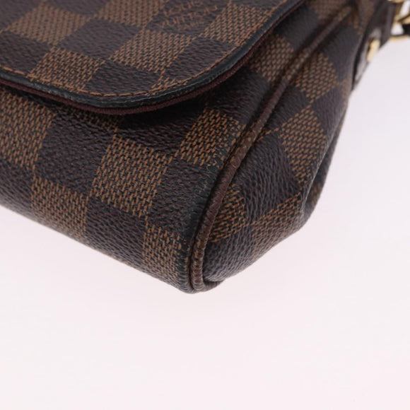 LOUIS VUITTON Damier Ebene Favorit PM Shoulder Bag 2way N41276 LV Auth ka6018V