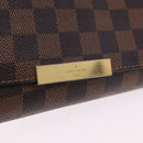 LOUIS VUITTON Damier Ebene Favorit PM Shoulder Bag 2way N41276 LV Auth ka6018V-10