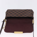 LOUIS VUITTON Damier Ebene Favorit PM Shoulder Bag 2way N41276 LV Auth ka6018V-19