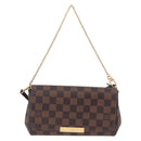LOUIS VUITTON Damier Ebene Favorit PM Shoulder Bag 2way N41276 LV Auth ka6018V-13