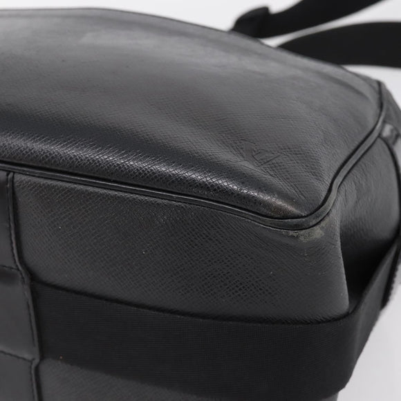 LOUIS VUITTON Taiga Reporter PM Shoulder Bag Ardoise M30152 LV Auth ka6020
