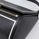 GIVENCHY Shoulder Bag Leather Black Gold Auth ka6021A-9