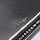 GIVENCHY Shoulder Bag Leather Black Gold Auth ka6021A-18