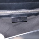 GIVENCHY Shoulder Bag Leather Black Gold Auth ka6021A-20