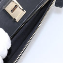 GIVENCHY Shoulder Bag Leather Black Gold Auth ka6021A-11