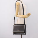 GIVENCHY Shoulder Bag Leather Black Gold Auth ka6021A-25