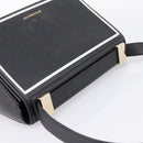 GIVENCHY Shoulder Bag Leather Black Gold Auth ka6021A-6