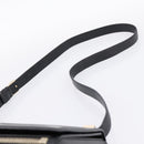 GIVENCHY Shoulder Bag Leather Black Gold Auth ka6021A-8