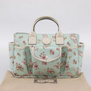 GUCCI Hand Bag Canvas Light Blue 628159 Auth ka6023V-22
