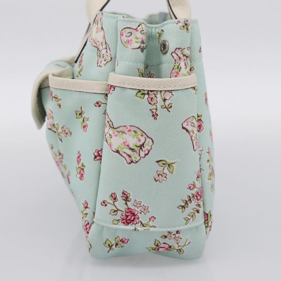 GUCCI Hand Bag Canvas Light Blue 628159 Auth ka6023V