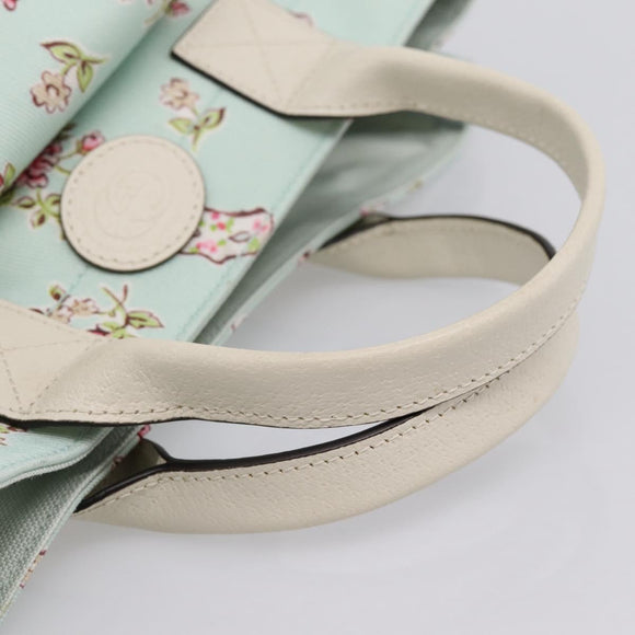 GUCCI Hand Bag Canvas Light Blue 628159 Auth ka6023V