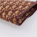 Christian Dior Trotter Canvas Shoulder Bag Red Gold Auth ka6024-15