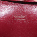 Christian Dior Trotter Canvas Shoulder Bag Red Gold Auth ka6024-10