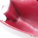 Christian Dior Trotter Canvas Shoulder Bag Red Gold Auth ka6024-12