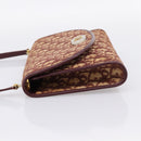 Christian Dior Trotter Canvas Shoulder Bag Red Gold Auth ka6024-3