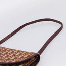 Christian Dior Trotter Canvas Shoulder Bag Red Gold Auth ka6024-8