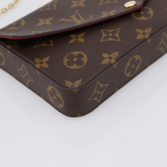 LOUIS VUITTON Monogram Wallet Pochette Felice Shoulder Bag M61276 Auth ka6025V