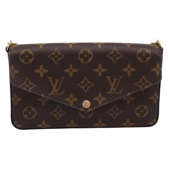 LOUIS VUITTON Monogram Wallet Pochette Felice Shoulder Bag M61276 Auth ka6025V