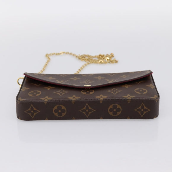 LOUIS VUITTON Monogram Wallet Pochette Felice Shoulder Bag M61276 Auth ka6025V