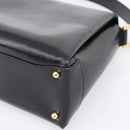 GUCCI Hand Bag Leather Black Gold 000 1448 1269 Auth ka6027A-12