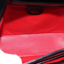 GUCCI Hand Bag Leather Black Gold 000 1448 1269 Auth ka6027A-16